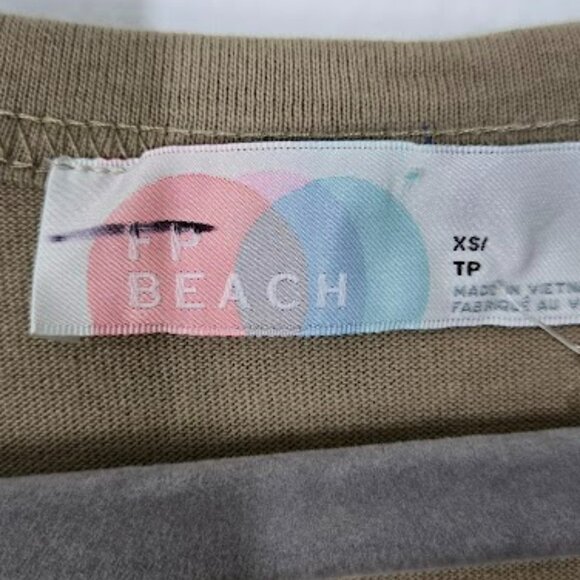 FREE PEOPLE herron drop-waist maxi dress taupe brown Sz XS NEW - Picture 9 of 10